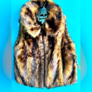 LAL~ Faux Fur Mink Vest size Medium